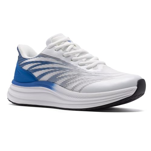 OrthoComfoot Men's Orthopedic Plantar Fasciitis Sneakers: Comfortable High Arch Support Running Shoes for Walking, Lightweight Casual Tennis Shoes, Relief Flat Feet, Heel Pain