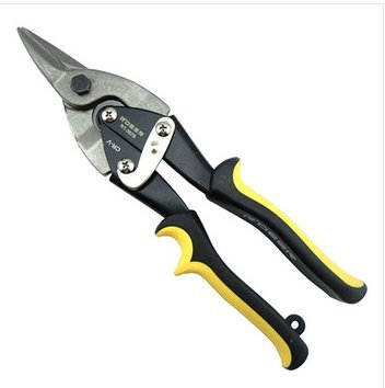 KPH Straight Mouth 10 inch Chrome-vanadium Stainless Steel Aviation Snips Anti-slip Sawtooth Design Blade Scissor