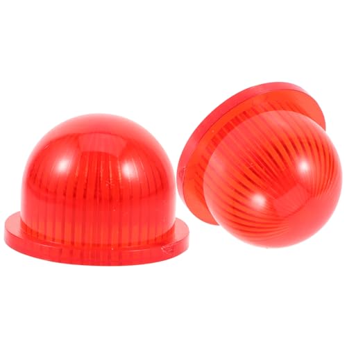 BUGUUYO 2 Piezas Pantalla de luz de alarma luces faro luz de alerta sensor condujo exterior Colgante motorizado techo de mimbre con tonos claros cable bombilla indicadora el plastico rojo