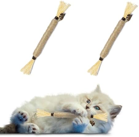 2 Pack Silvervine Sticks for Cats, Safe and Edible Matatabi Stick...