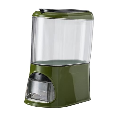 Fenteer Rice Storage Container Grain Bucket Space Saving with Removable Lid Cereal Storage Container for Candy Snacks All Beans Women, Green