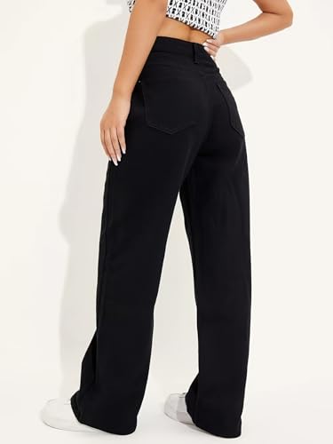 Image of ODDMONEKY Baggy Jeans for Women || Relaxed Fit Wide Leg High Rise Jeans for Women (Wjeans-8)
