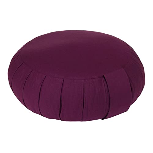 yogabox Cojín de meditación zafu, Berenjena Cover