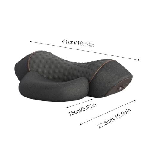 Massage cou cervical thermothérapie oreiller vibrant pour relaxation du dos - 3