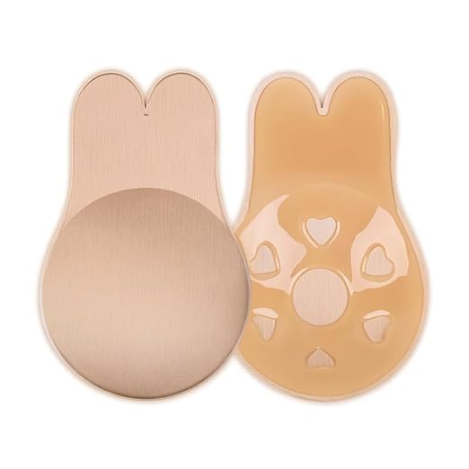manthumi Women's & Girls Nipple Cover Strapless Bra 4 pcs Instant Breast Lift Sticky Bra Backless Invisible Push up Self Adhesive Bra Reusable Silicone Breast Lift Up Wire Free Bra Multicolour-picture-23