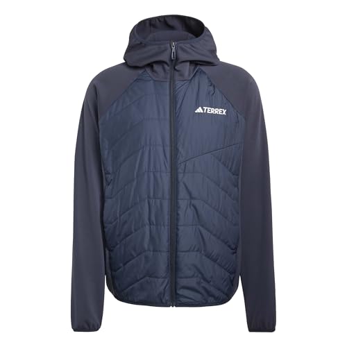 adidas Uomo Terrex Multi CLIMAWARM Insulated Hybrid Hooded Jacket, legend ink, XXL