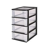 ABMESSUNGEN DES LAGERTURMS: Außen: B35,5 x T26 x H49 cm | Innen (Schubladen): B33,6 x T21,8 x H10,4 cm | Dieses Produkt wird zu 100 Prozent in Europa von Iris Ohyama in seinen Fabriken hergestellt