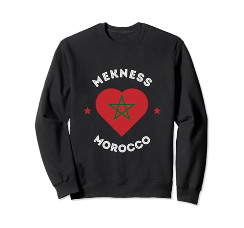 I Love Morocco, Mekness, design marocain cool et élégant Sweatshirt