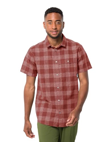 Jack Wolfskin Shirt à Manches Courtes Homme en coloris Barn Red taille L