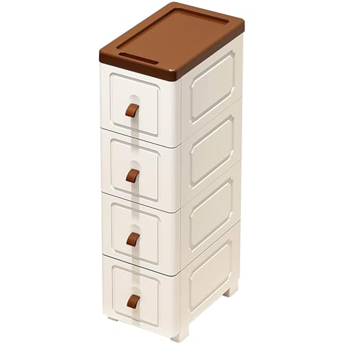 Rolling Cart Best Organization Essentials PP Plastic Material Drawer-style Storage Design 20/25/30cm Bathroom Organizer Rolling Utility for Kitchen Laundry(30 * 31 * 70cm)