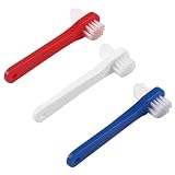 CEPILLOS PARA LIMPIEZA DE DENTADURAS POSTIZAS: el cepillo de dientes para dentaduras postizas de doble está hecho de materiales, cómodos y... el mango con alta fricción se siente cómodo y funciona libremente.
