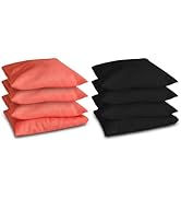 KHAMPA Set of 8 Regulation Cornhole Bags,Double Stiched - Standard Corn Hole Bean Bags for Tossin...
