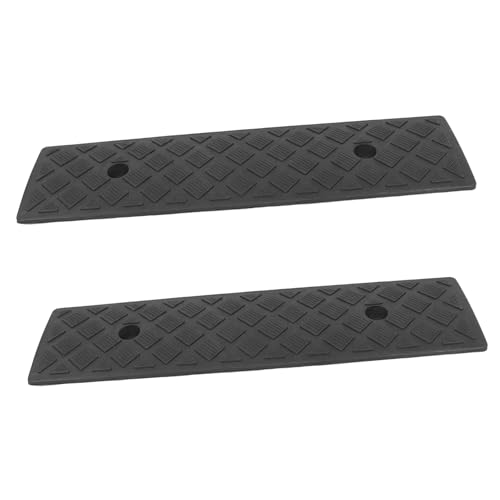 Rampas para bordillos de caucho 2 piezas con textura antideslizante miniatura 1