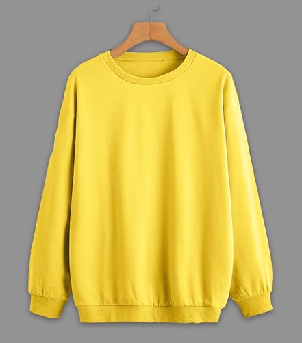 Image of Mack Jonney Solid Round Neck Cotton Fleece Sweatshirt for Men-VMACK639167