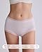 Mcool Mary Women's Underwear，Sheer Panties,Mid-High Waisted Ladies Briefs,Full Coverage,Thin Silky Cool Nylon Briefs with Lace Size M （6 Pack）