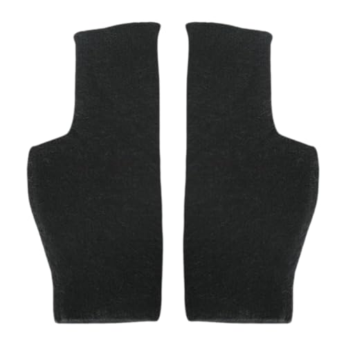 Moufles chaudes et douces gants sans doigts d'automne et d'hiver pour hommes Plus Grey