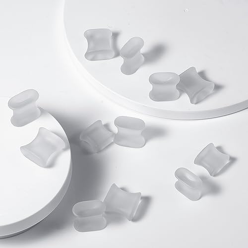 16 peças de separadores de dedo de gel, alisadores de dedo de silicone macio, espaçadores de dedo do