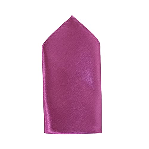 Image of TIE STUDIO Men's Solid Pocket Square | Size- 10cm x 10cm | Colour-Royal Blue | Pack of 1 |