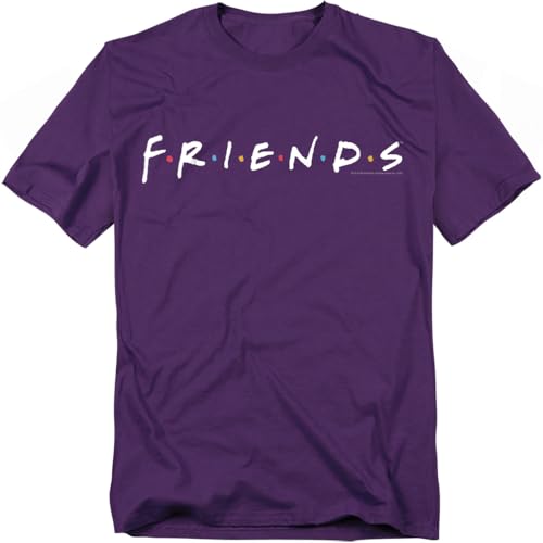 Popfunk Friends TV Show Logo T Shirt (XX-Large) Purple
