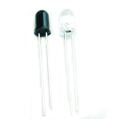 Hailege 20pcs 5mm 940nm LEDs Infrarot Emitter und IR Empfänger Diode für Arduino 5MM Infrarot 10 Emission + 10Empfänger Röhre (Packung mit 10 Paaren)