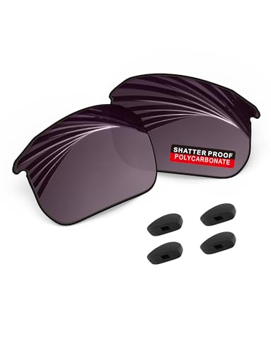 Image of PRO+ Polycarbonate Polarized Replacement Lenses & Nose Pads for BOSE Tempo BMD0011 Sunglasses - Grey Iridium