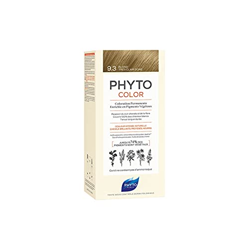 Phyto Color Permanente Coloración Con Pigmentos Vegetales 9. Rubio De Oro Muy Ligero