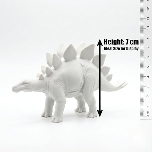 Image of Unscroo DIY 3D Model Painting Kits - Dinosaurs, Ice Age Animals & Unicorns - 3D Printed Art & Craft Hobby Gift for Kids, Teens & Adults - Return Gift Sets (Stegosaurus Single)