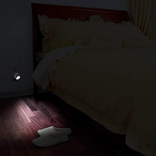 Emotionlite Plug-In Night Lights, Neutral White Led Nightlight, 360° Rotation, Dusk To Dawn Sensor, Kids, Adult, Bedroom, Hallway, Bathroom,Kitchen, Stairways, Corridor, Ul Listed, 6 Pack #TOP5