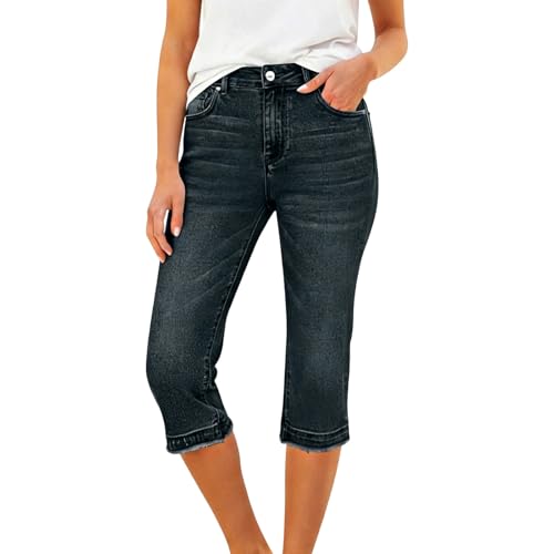 Jeggings 3/4 stretch taille haute léger et confortable