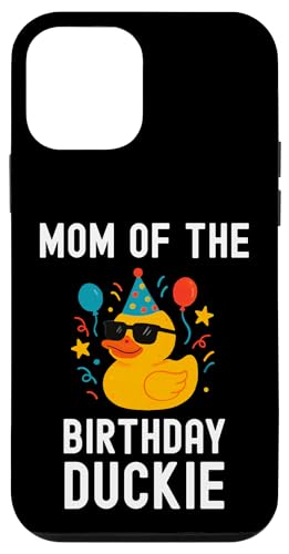 Mom of the Birthday Duckie 킢t@~[p[eB[}b`OfUC X}zP[X iPhone 12 mini p