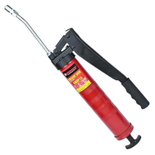 Image of FREEMANS GGDP15 Heavy Duty Lever Type Grease Gun with Lock Lever Mechanism | Dual Piston | 2.4gm /Stroke | T-Type Pulling Rod | 6000PSI, Use For Automotive, Industrial, Agriculture, Construction etc.