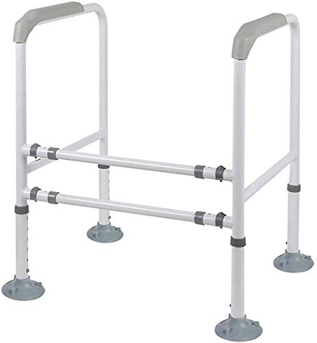 YLXBH Safety Adjustable Armrests, Grab Toilet Armrests Free for Disabled People (Color: Blue)