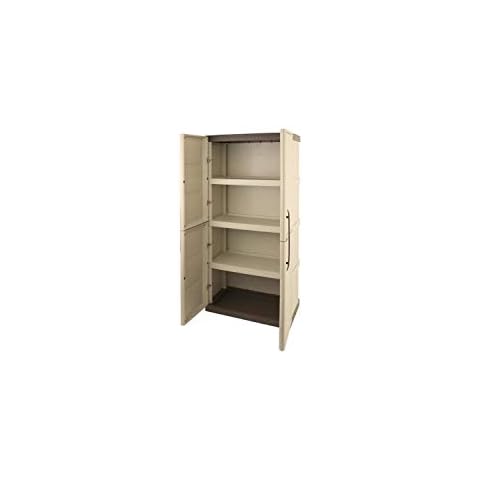 SOGENEX Armoire de rangement haute en résine 3 tablettes Cover