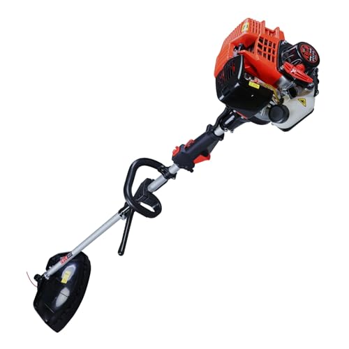 King Tech 4 Stroke Whipper Snipper Straight Shaft Line Trimmer 31CC Pole Brushcutter Multi Garden
