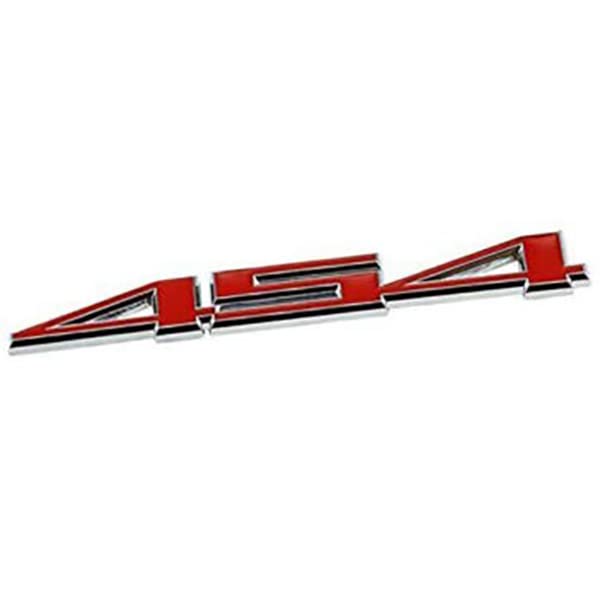 Image of 1X 454 Aluminum Emblem Badge Decal Metal Sticker Nameplate for Door Fender Tailgate (Chrome Red)