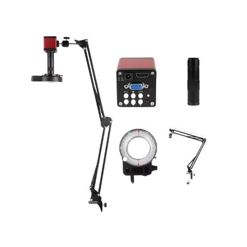 Digital Microscope with HDMI/USB Output, 150× Zoom Lens, LED Ring Light, Foldable Metal Stand, PCB Inspection Microscope for Soldering, Repair, Jewelry, Coins, and Industrial Precision Work-image-36