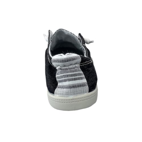 Women Slip-On Linen Canvas Lace-Up Fashion Sneaker4
