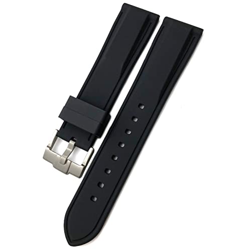 Bracelet de montre 22mm en silicone noir pour habiller votre garde-temps au quotidien