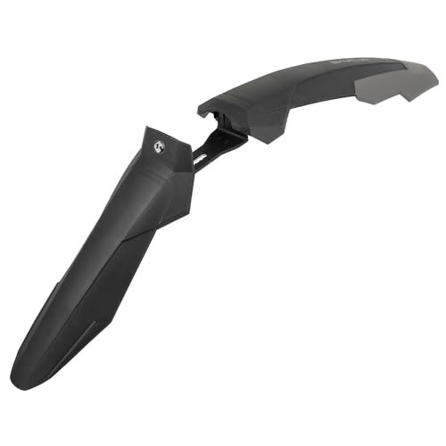M-WAVE Mudguard Mud MAX F III, 26'-29', Front, Width 100 mm, Plastic, Black, with Clip-ON Bracket for Front Fork innertube, Suitable for Dia. 18.0-36.0 mm, on Card