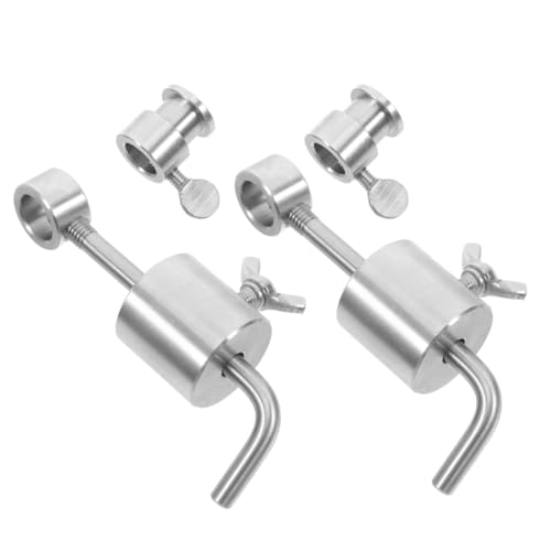 WEKADRIN 2 Pezzi Bilanciatori per Girarrosto BBQ in Acciaio Inox Peso Controbilanciante per Spiedo Rotante Supporto Stabile per Barbecue e Forno Casa Flessibile per Grigliate all Aperto