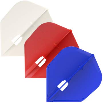 L-Style PRO Dartflights, Rot, Weiß und Blau, 15 Stück
