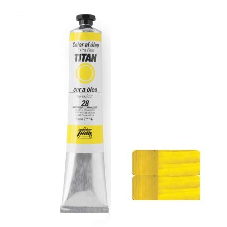 ÓLEO AMARILLO MEDIO TITAN Extrafino 10 - 60ml. Nº 28