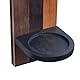 2 Stück Wandkerzenhalter Holz Wand Kerzenhalter Schwarz Holzspleißen Design Wandhalterung Kerzenständer Deko für Kerzen Vintage Wanddeko Wandkerzenhalter