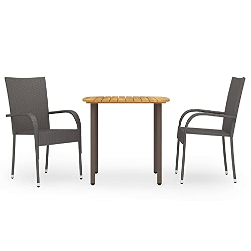 Ensemble de meubles de salle à manger pour jardin bistrot avec table et chaises d'extérieur
