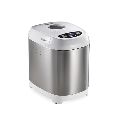 Hamilton Beach Digital Electric Bread Maker Machine Artisan and Gluten-Free, 2 lbs Capacity, 14 Settings, White and Stainless Steel (29987) image 2
