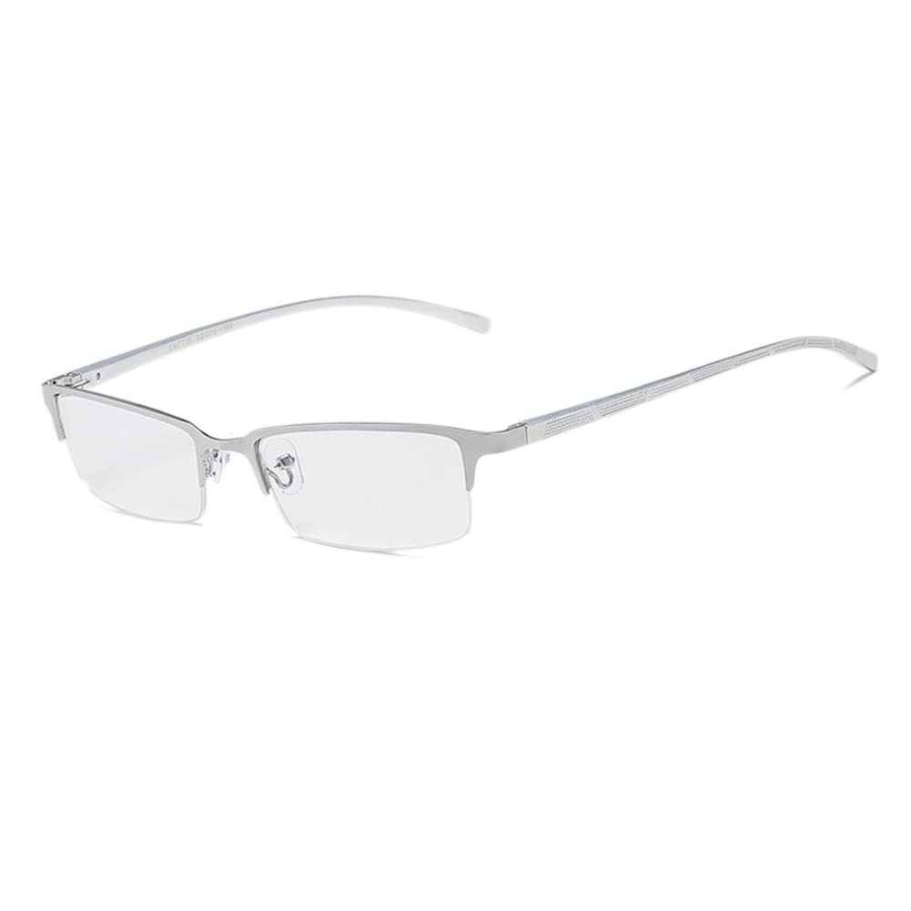 RICCIE Gafas Lectura progresivas multifocales para Hombre, fotocromáticas, Lentes de Resina asférica 1,56 Montura metálica Gafas Sol dioptrías +1,0 a +3,0,02,+3.0