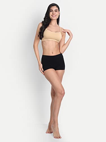 Image of Aimly Women's Cotton Non-Padded Non-Wired Low Coverage Sports Bra Pack of 3