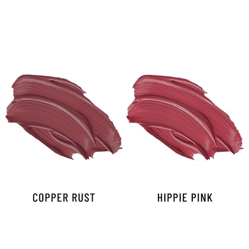 Image of Seven Seas Lips & Cheek Tint Combo Pack of 2 | Matte Natural Blush for Women | Lip Tint with Vitamin E | Nourishing Cheek Tint (Copper Rust, Hippie Pink)