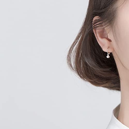 Pendientes Pendientes de mujer Plata de ley Pendientes de aro asimétricos de concha de estrella de mar dulce y linda Pendientes de joyería marina for mujer for mujer
