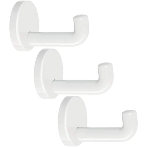 vasalat HEWI Lot de 3 crochets muraux en polyamide Blanc pur Profondeur 100 mm